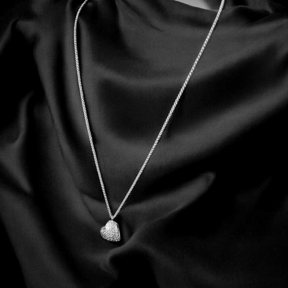 collier coeur en argent 925 pour femme, fait main à Yverdon en Suisse, bijou d'amour à offrir