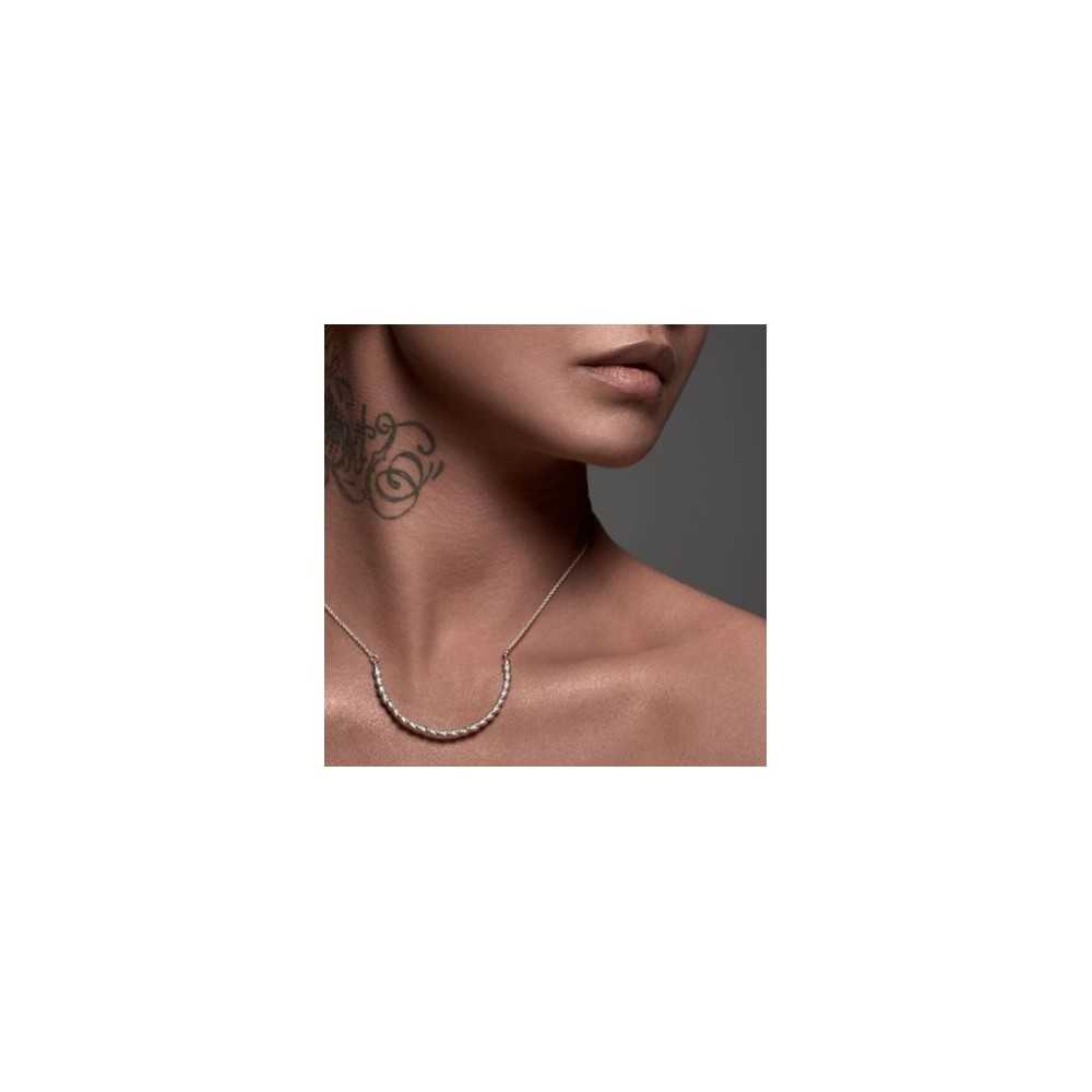 collier en argent 925 torsadé pour femme, collier fait main yverdon