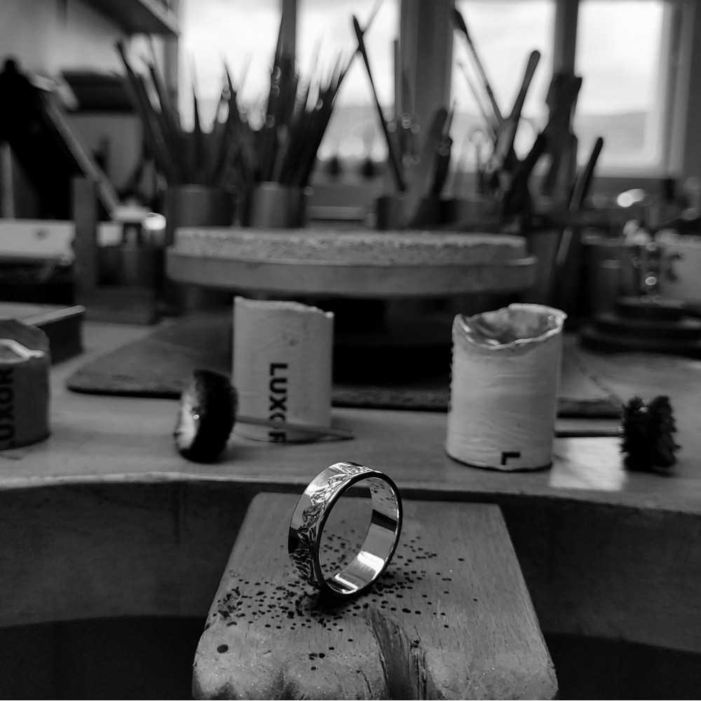 bijoux montagnes, bague artisanale suisse