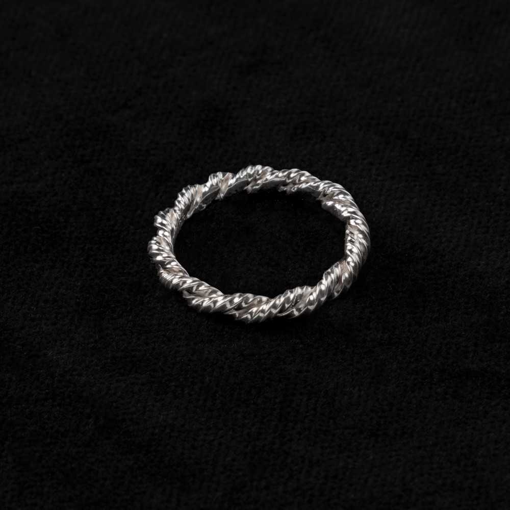 Bague  torsadée en argent 925 pour femme, collection Torqueo, bijou créateur à Yverdon, Suisse