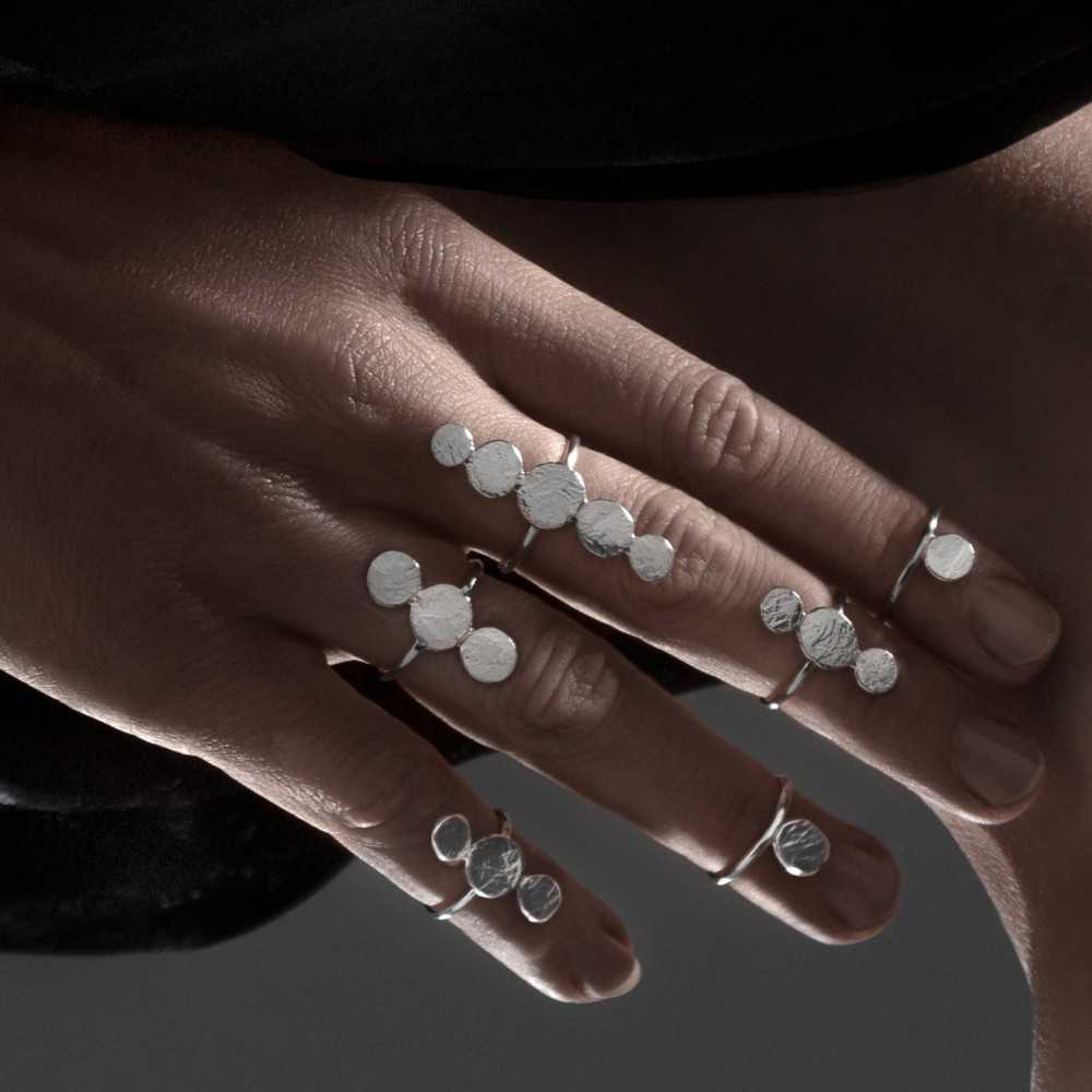 Bagues et bagues phalanges en argent 925, bijoux artisanaux organiques, suisse romande