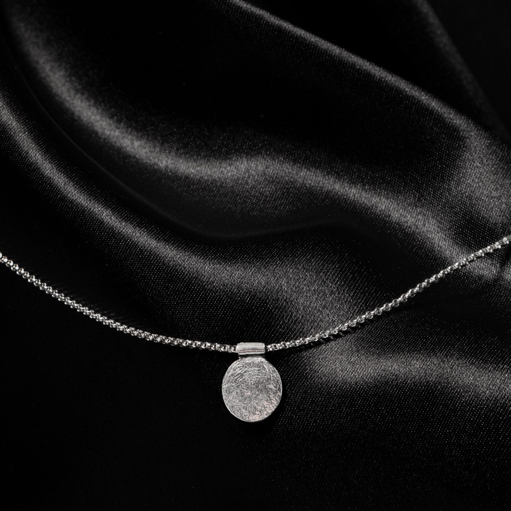 Collier en argent 925, collection Aphaïa, bijou unisexe, création artisanale suisse, Yverdon