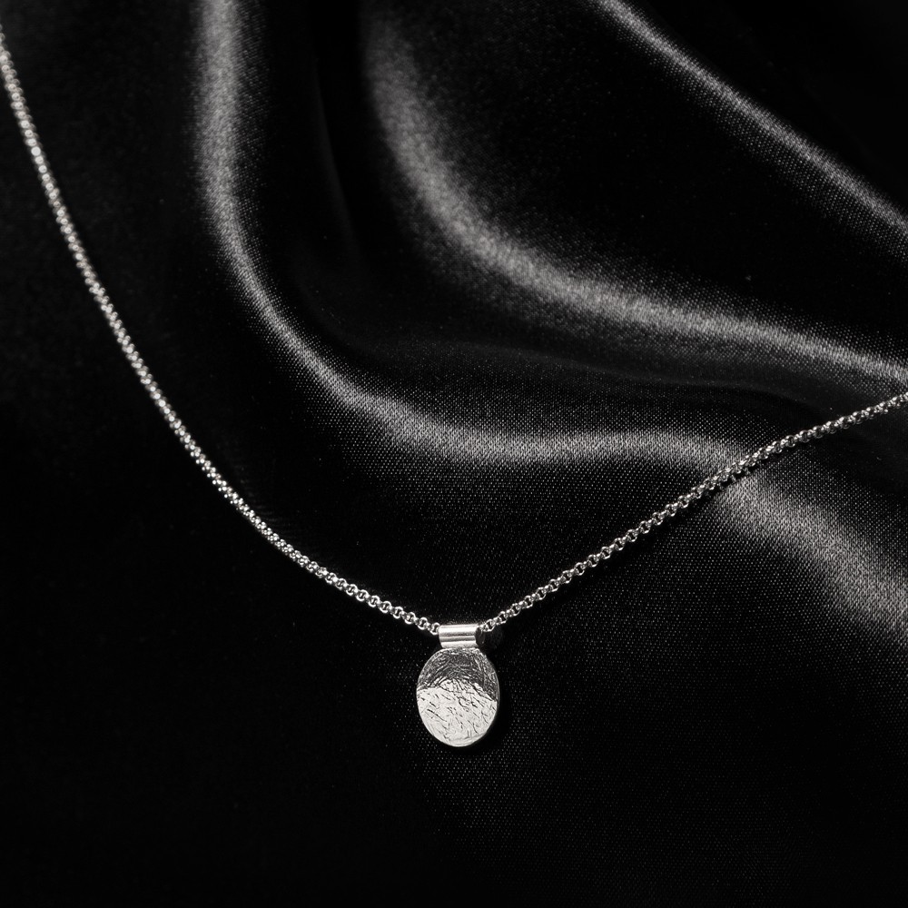 Collier en argent 925, collection Aphaïa, bijou unisexe, création unique artisanale suisse