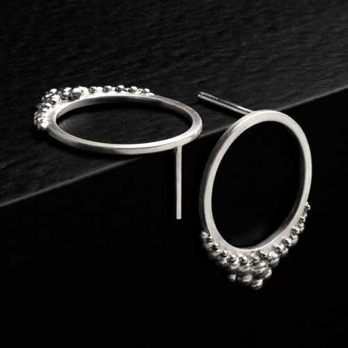 Bagues et boucles d'oreilles en argent 925 de la collection GRAINE DE POÉSIE